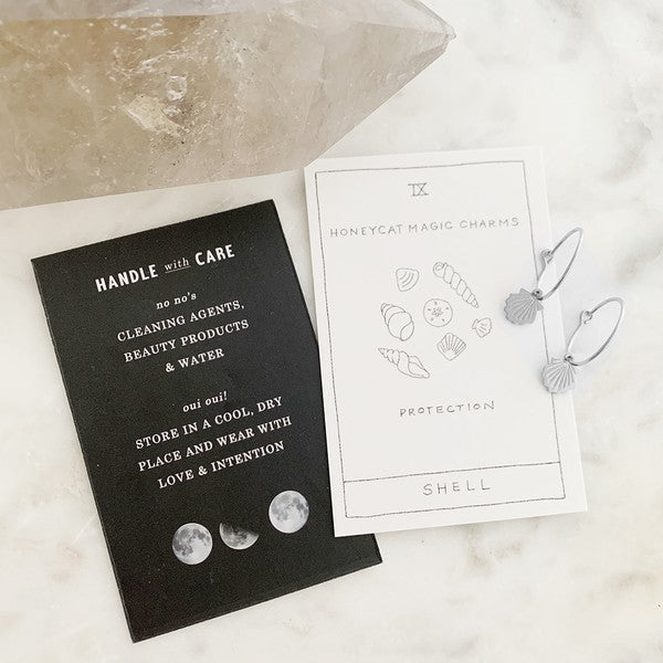 Magic Charm Shell Hoops