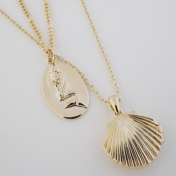 Shell Locket Necklace