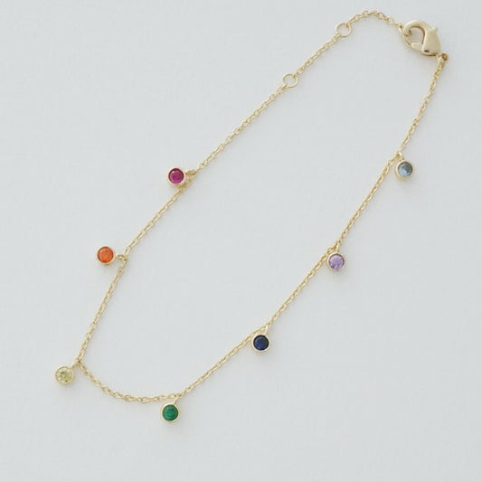 Rainbow Bezel Crystal Stardust Bracelet