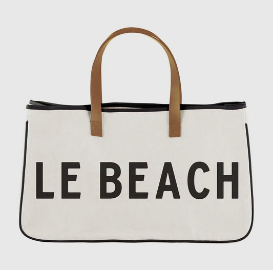 Le Beach Canvas Tote Bag