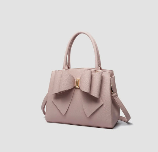 Rose Quartz Blush Bow Satchel