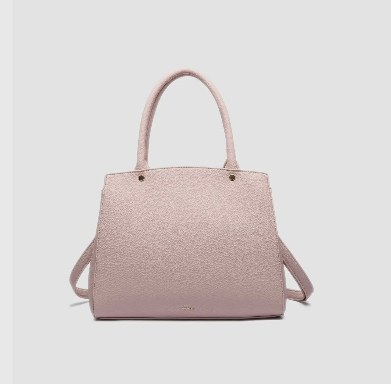Rose Quartz Blush Bow Satchel
