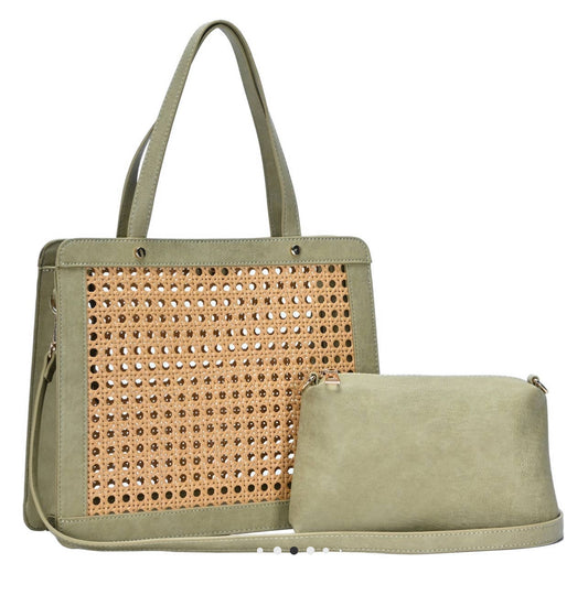 Sabrina Rattan Bag & Satchel